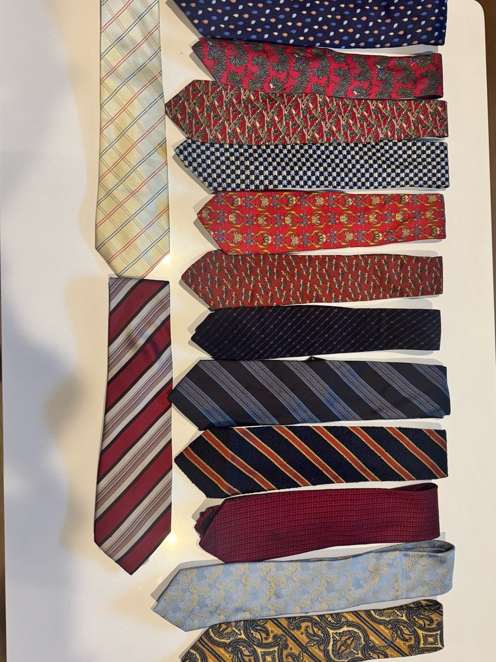 14-Piece Luxury Designer Men’s Silk Tie Collection — Ferragamo, Celine & More